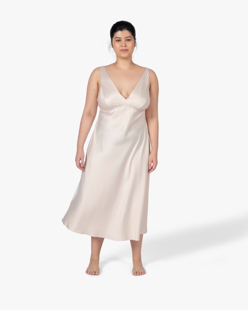 Plus size model wearing Positivity Gown by RYA COLLECTION | Dia&Co | dia_product_style_image_id:151268